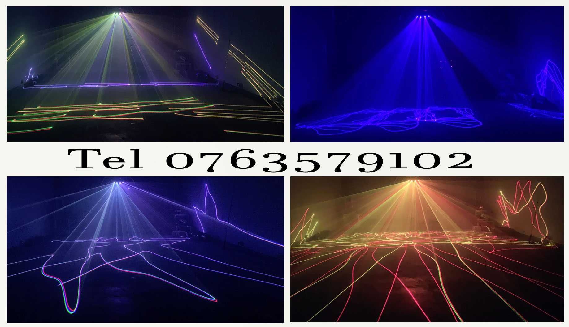 Laser RGB Super Beam 4 Eyes Lumini DJ Sigilate (7R Wash Moving )