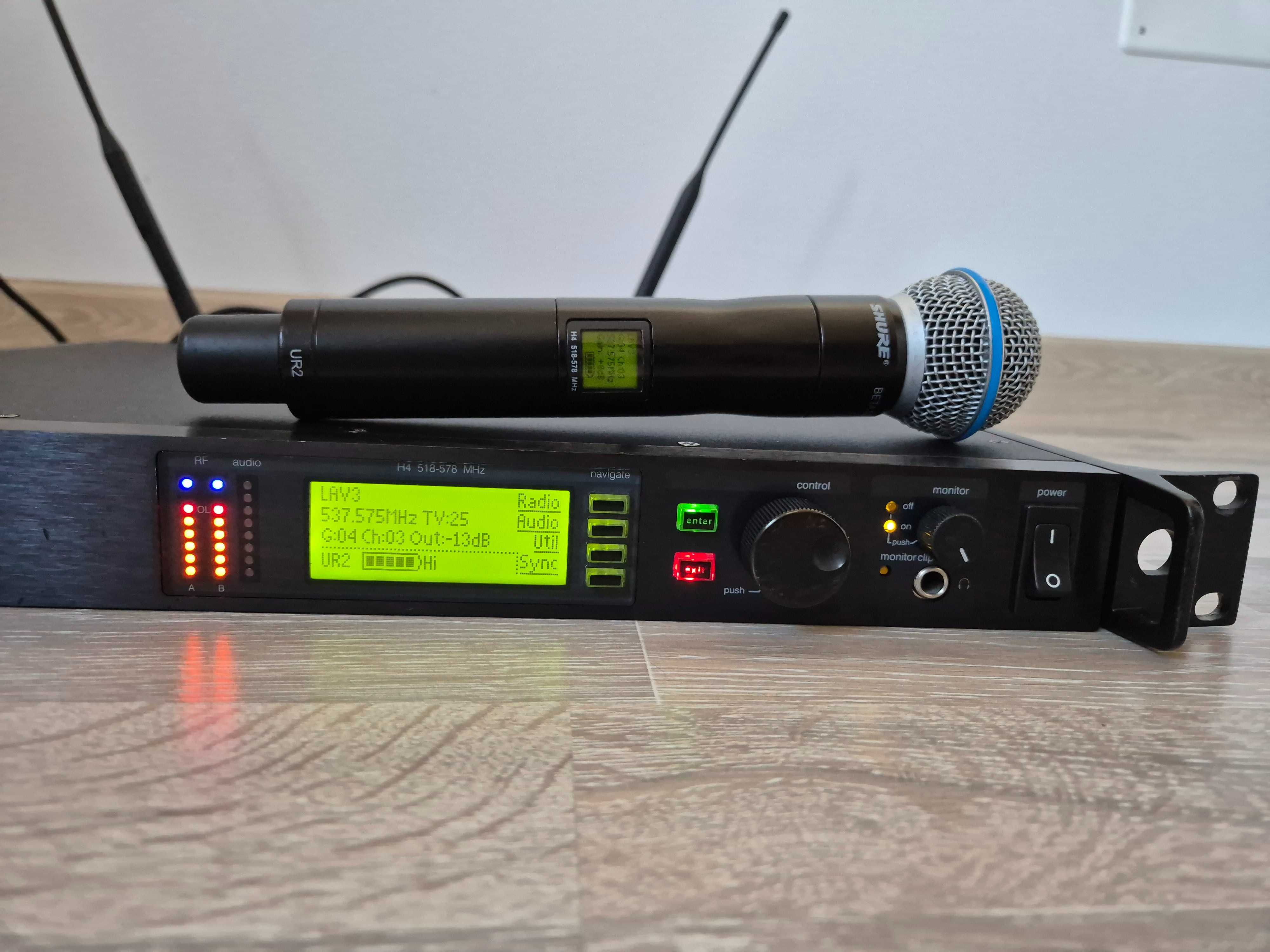 Shure UR24 Beta 58A microfon de TOP. Original! Frecvente bune!