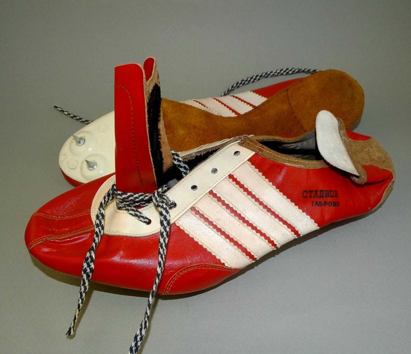 80те,Български соц.Спортни обувки шпайкове Стадион Габрово