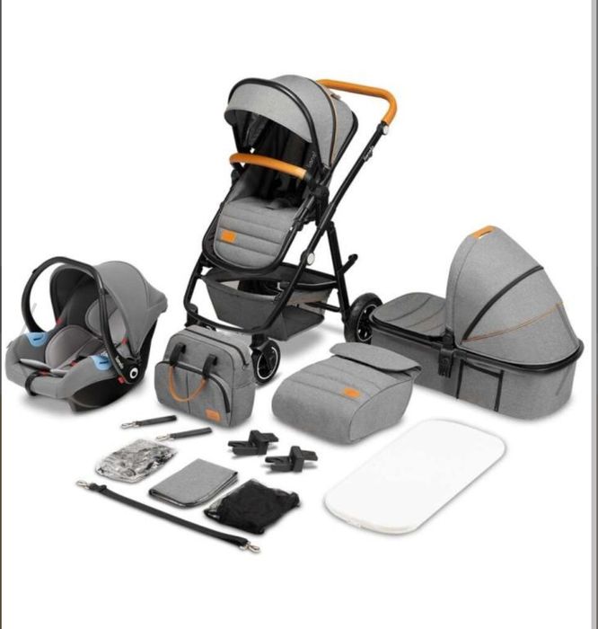 Lionelo Carucior 3 in 1 Amber (cărucior, scoica si landou)
Carucior 3