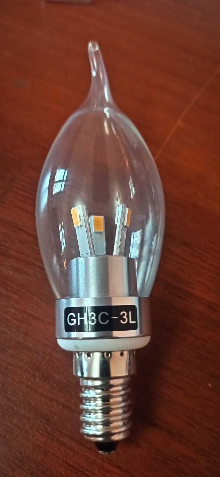Продам комплект LED лампочек свеча на ветру на люстру