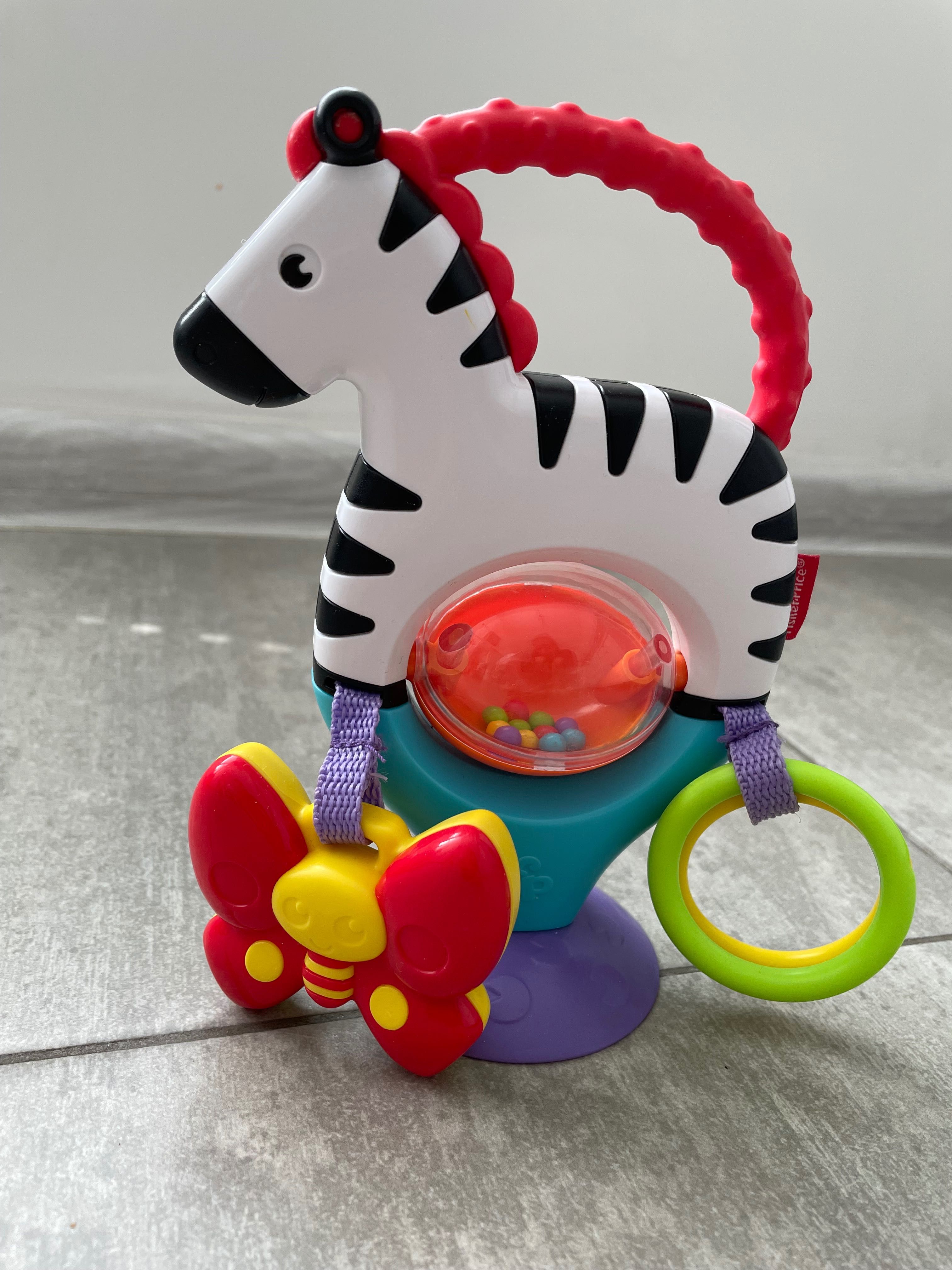 Зебра за столче  костенурка дърпане Фишър Прайс Fisher Price Tiny Love