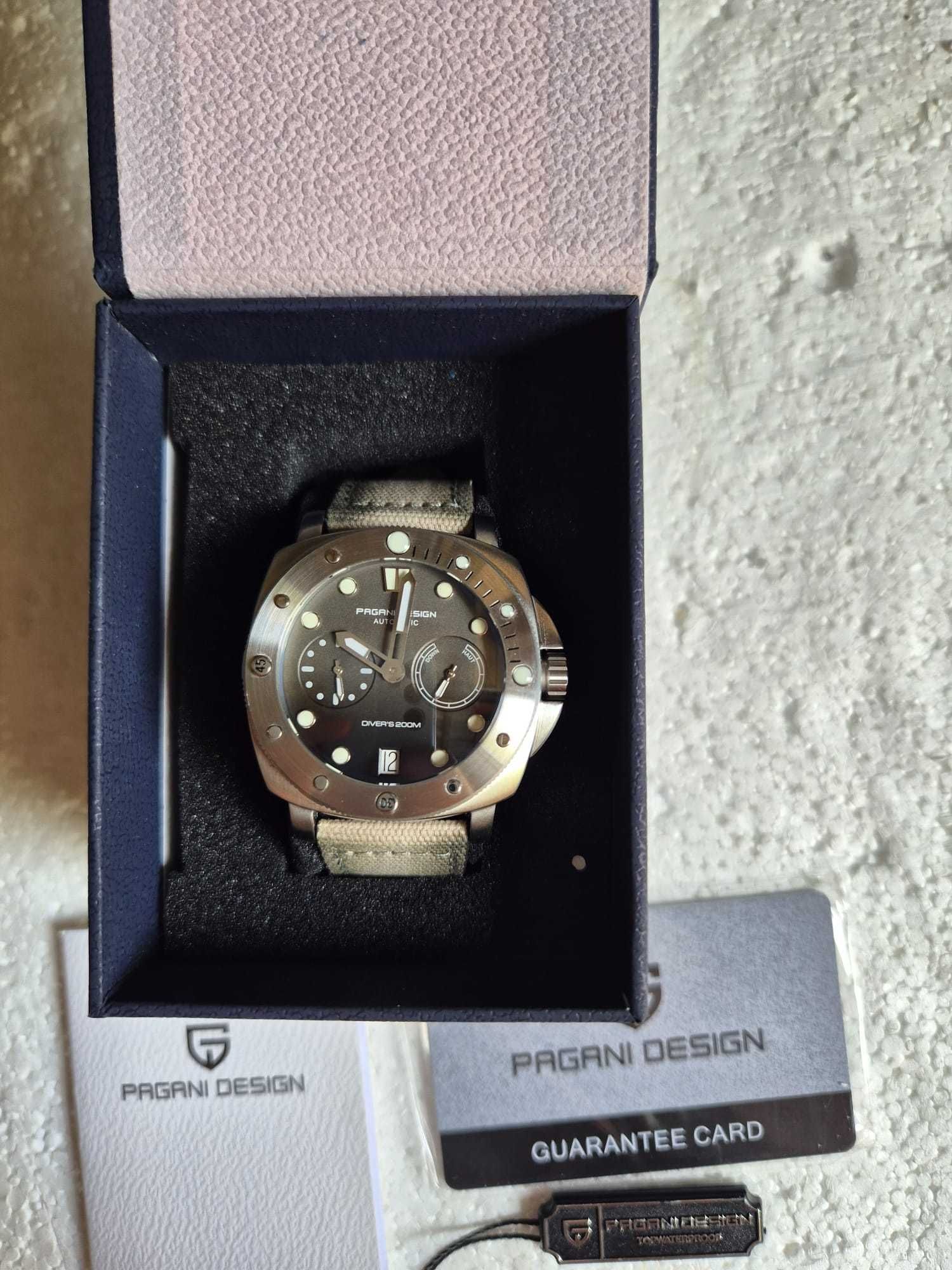 Ceas Pagani Design Automatic PD-1767 20ATM Safir