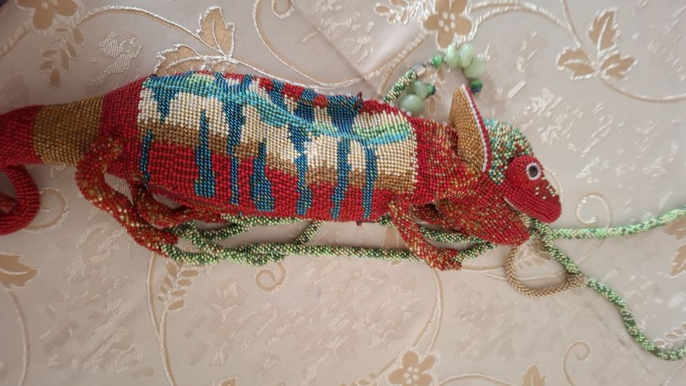 Дракон -клач из чешского бисера