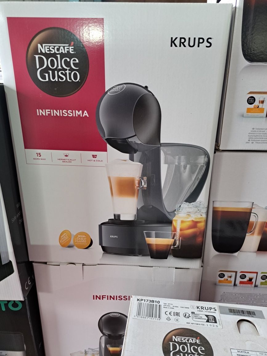 Нова Кафемашина на капсули Krups Nescafe Dolce Gusto Infinissima, 1500