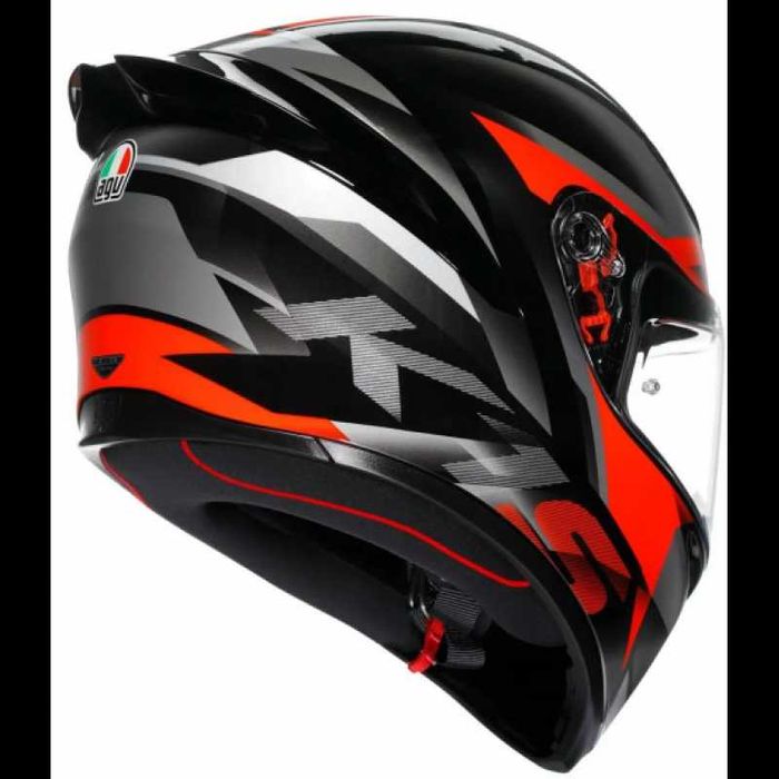 КАСКА AGV K1 S Fastlap Black/Grey/Red Размери: S,L,XL