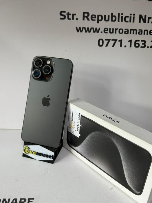 Telefon mobil Apple iPhone 15 Pro Max, 512GB, 5G, Black Titanium -G-