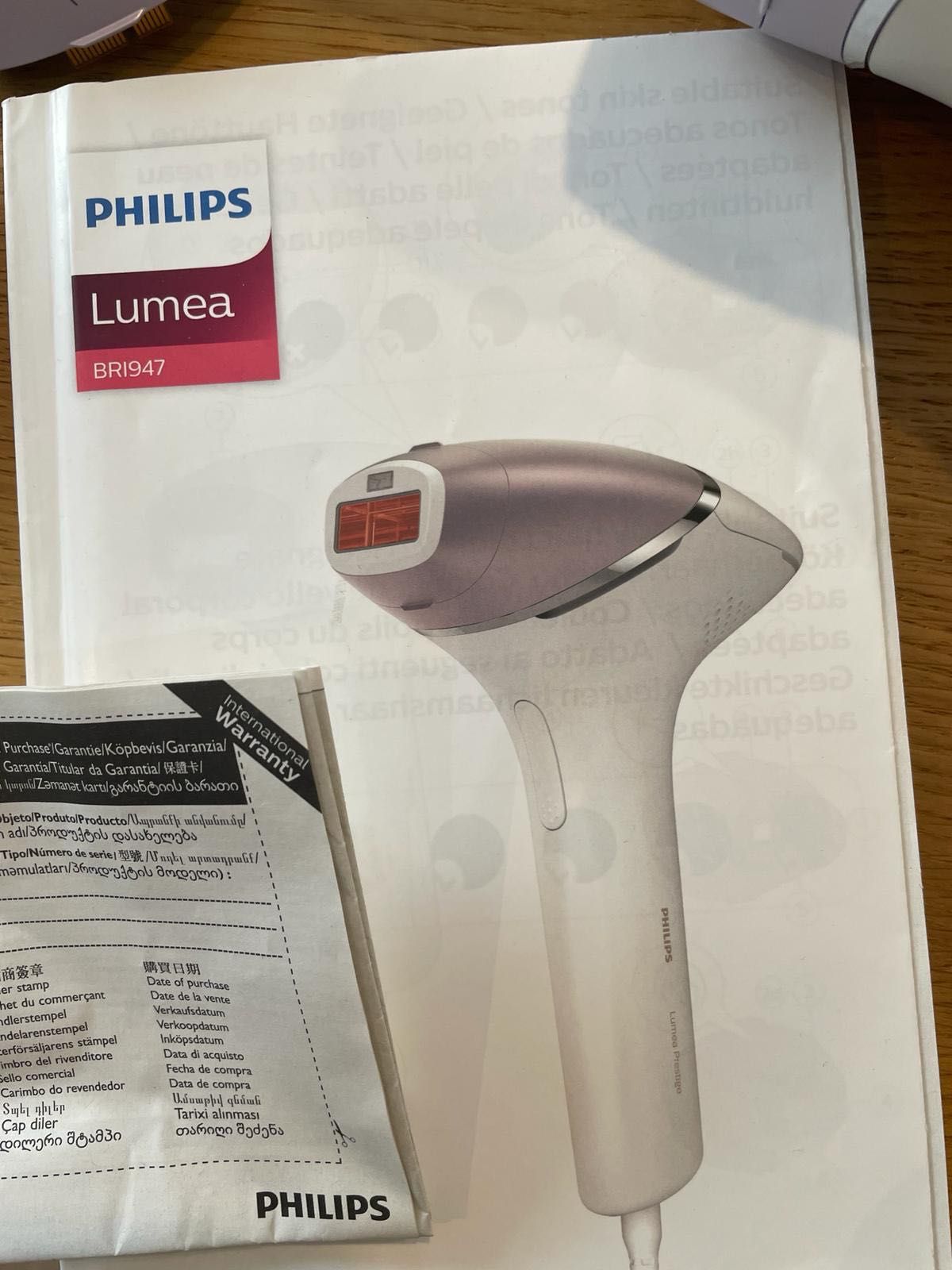 epilator IPL Philips Lumea 8000 BRI947