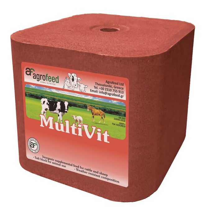 Sare vitaminizat bloc mineral cu vitamine și oligoelemente