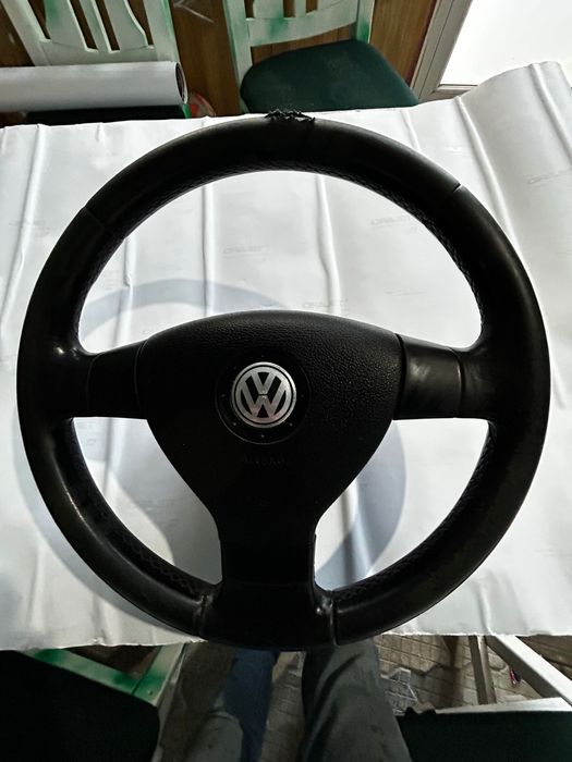 Vand volan piele VW Passat B6 +Spira calculator coloana