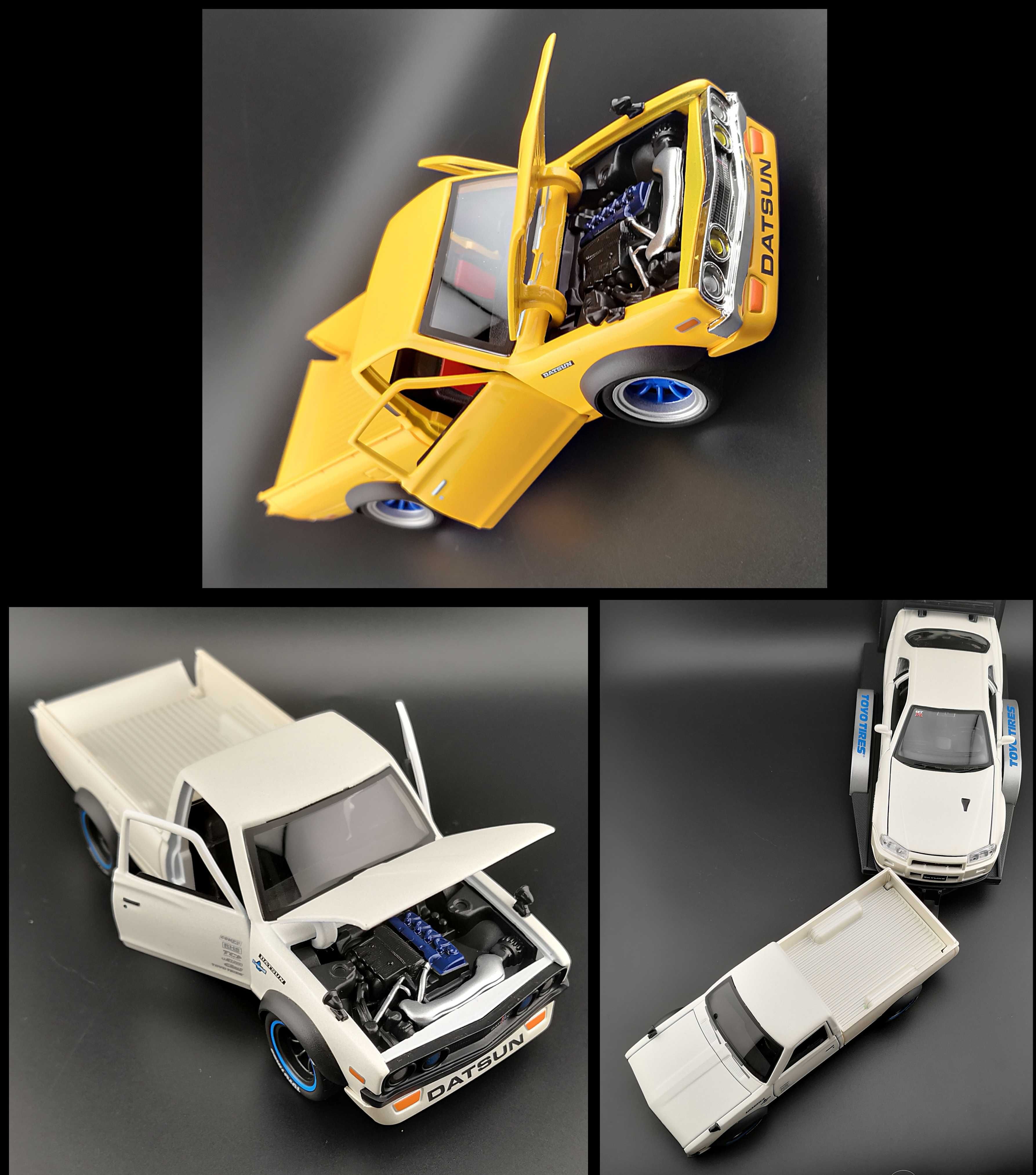 MACHETE 1:24 Datsun 620 si Set Datsun 620 si Nissan R34 MAISTO