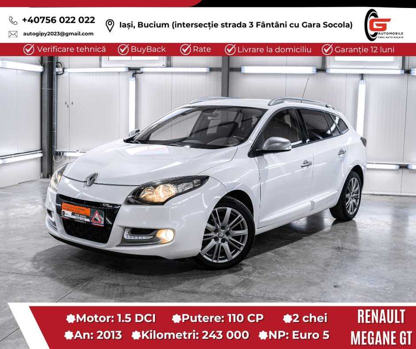 RENAULT MEGANE3 GT Fab2013 Diesel15 Euro5 CP110 Navi Climatronic Piele