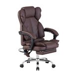 Scaun birou profesional Visoli, functie masaj,-Dark Brown