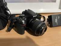 Nikon D5200 DSLR Obiectiv nikkor 18-55 VR G2, geanta , 25k shutter