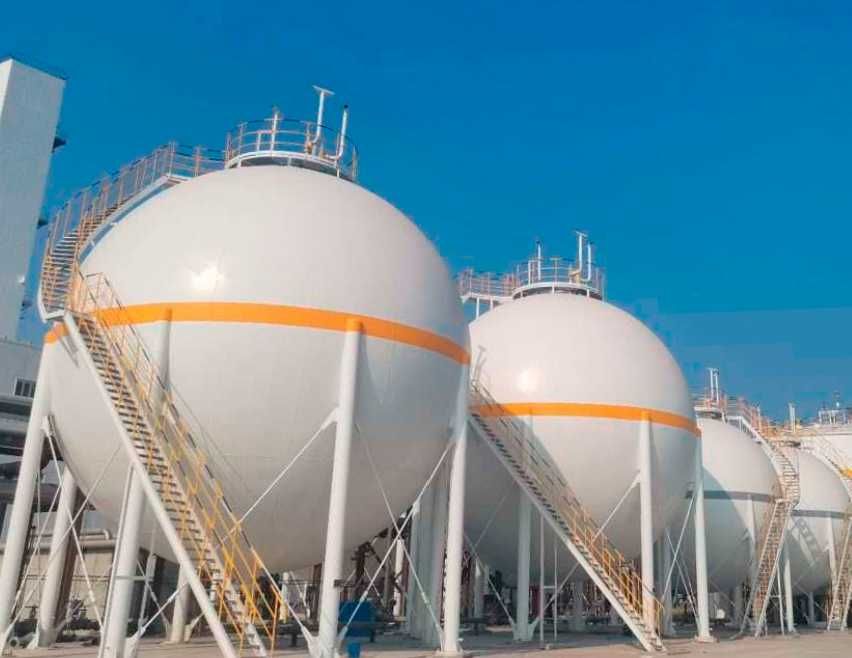 Сферические резервуары для хранения газа