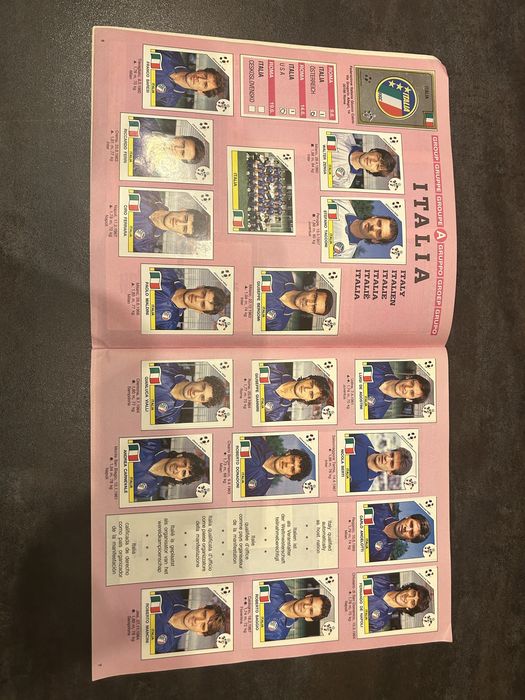 Album complet cupa mondiala Italia 1990