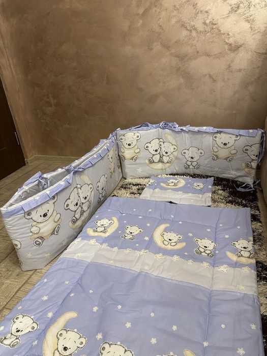 Lenjerie MyKids Bear On Moon Blue