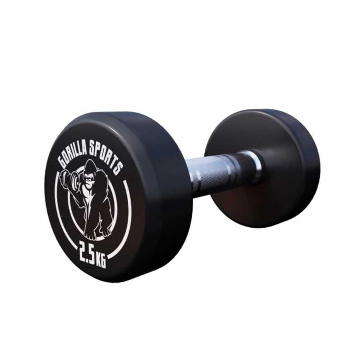 Set gantere fixe 5 kg Gorilla Sports ( 2x2,5kg )