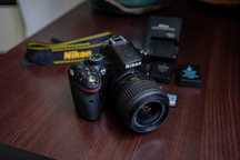 DSLR Nikon D5200 – stare excelenta, 2 baterii + card 64GB