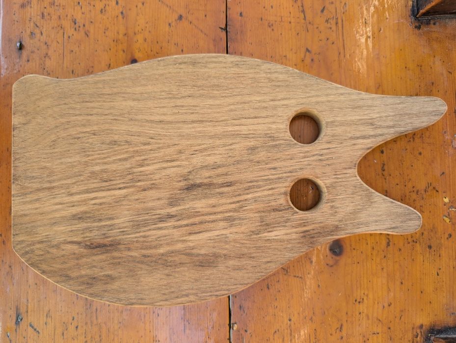 Tocător pisica, stejar, Model 1