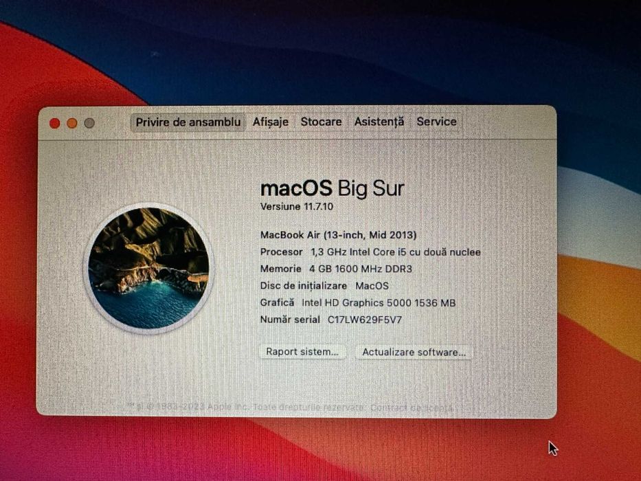 Vand placa de baza Macbook air 2013 A1466 !