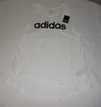 Adidas, Дамски, Потник, Размер  S, Fitnes, Active, Бял/Черен надпис