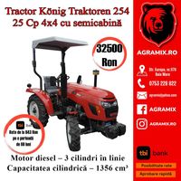 Tractor Konig nou TB95X cu acoperis cu putere 25CP nou Agramix