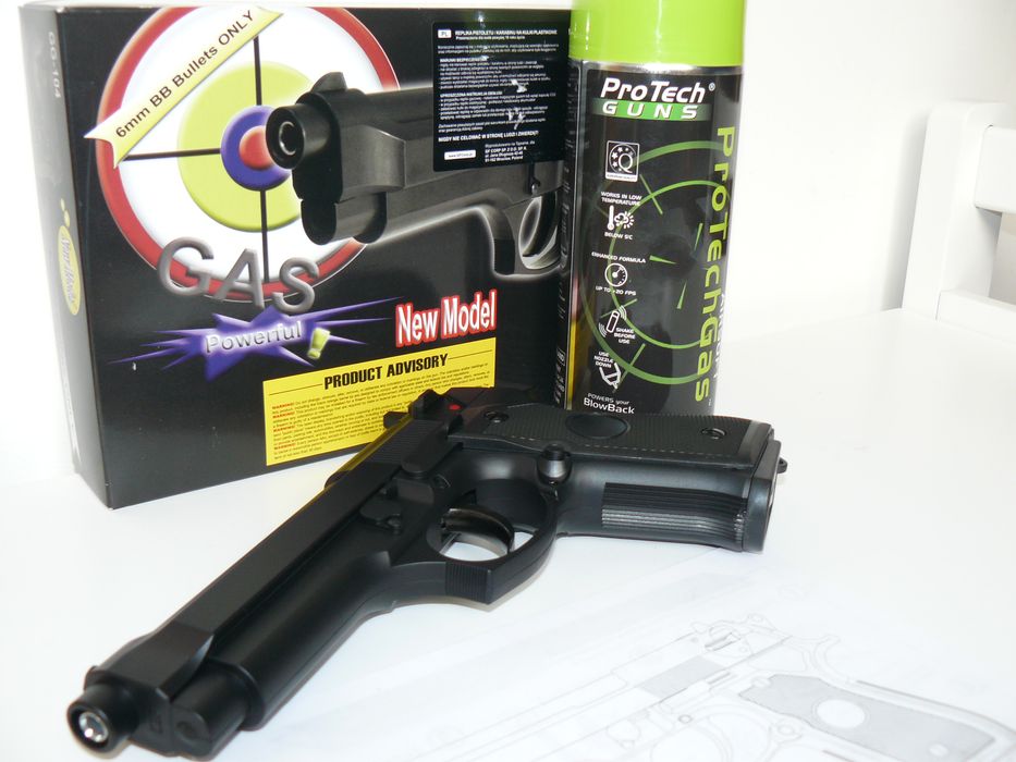 Pistol Airsoft BERETTA ST92F N STTI Pe GreenGAS GG104 NBB Nou In Cutie