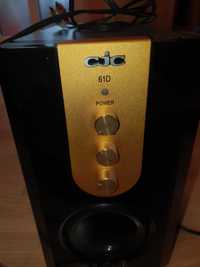 Sistem audio 2.1 cjc negru-auriu