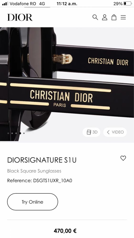 Ochelari de soare dama Christian Dior Signature