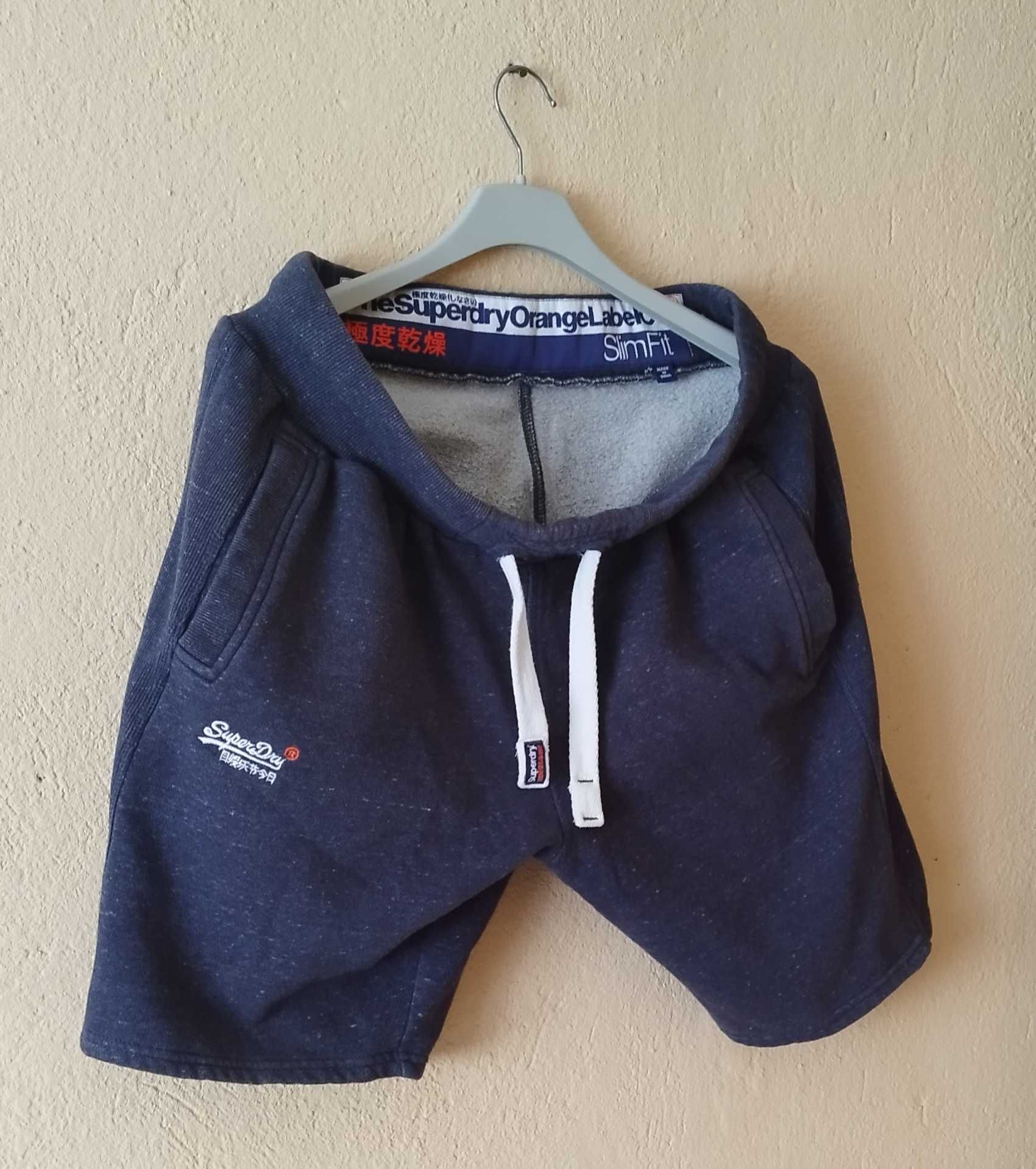 100% Оригинални ватирани мъжки къси спортни панталони SUPERDRY!