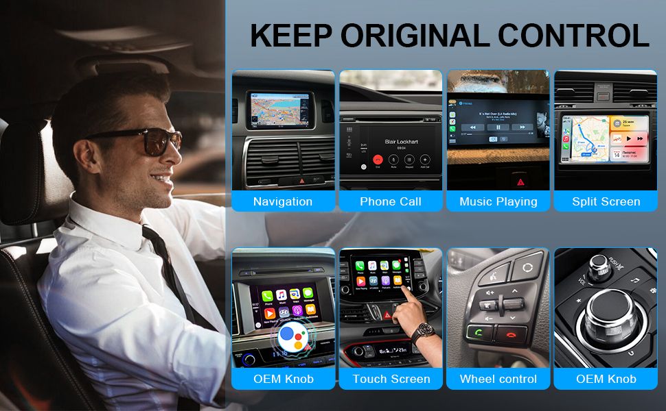 Android Auto Wireless cu adaptor USB la USB-C 5GHz WiFi 4.2 Bluetooth