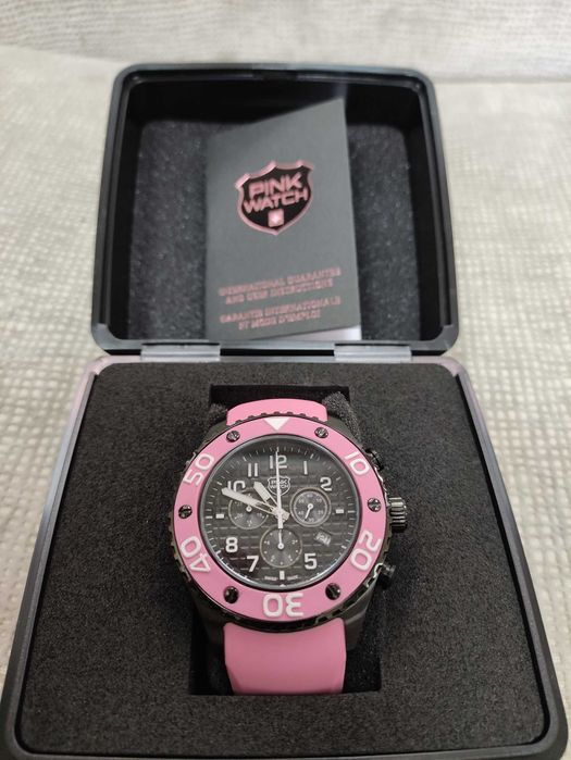 Унисекс часовник - Pink Watch - BIG 48 Swiss made