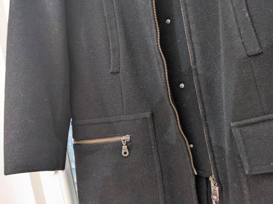 Palton/ pardesiu stofă neagră