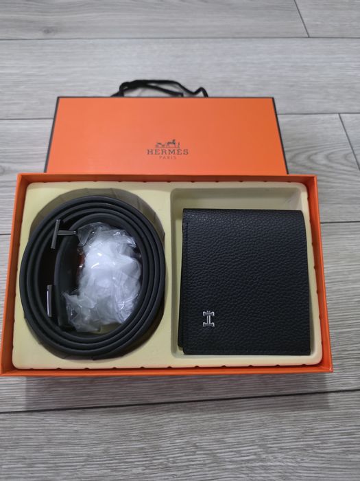 Set cadou Curea + Portofel Hermes