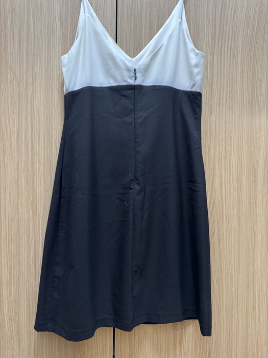 Официална рокля- черно бяла