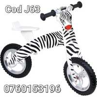 Bicicleta in stil Zebra fara pedale din Lemn pt copii-Pt echilibru-J63