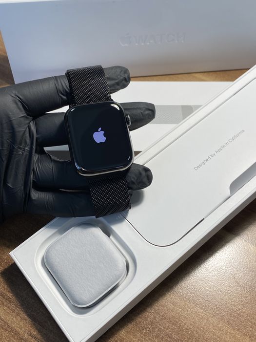 Apple Watch Seria 9 Stainless Steel / 45 mm / Black/ Ca nou