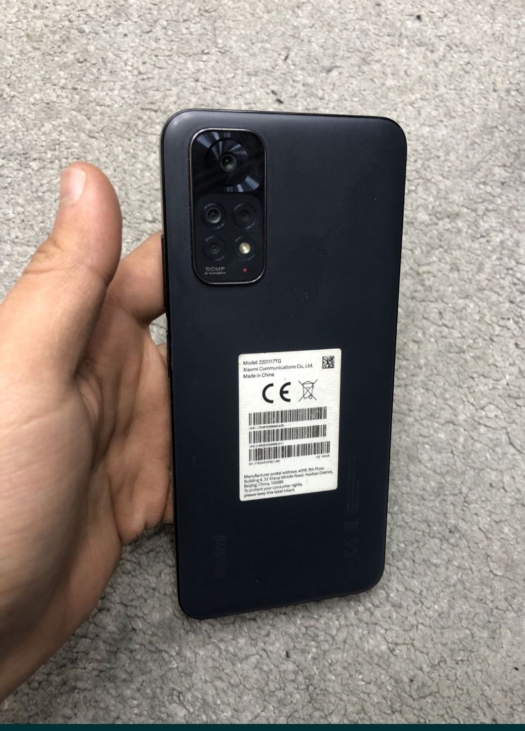 Redmi note 11 qora
