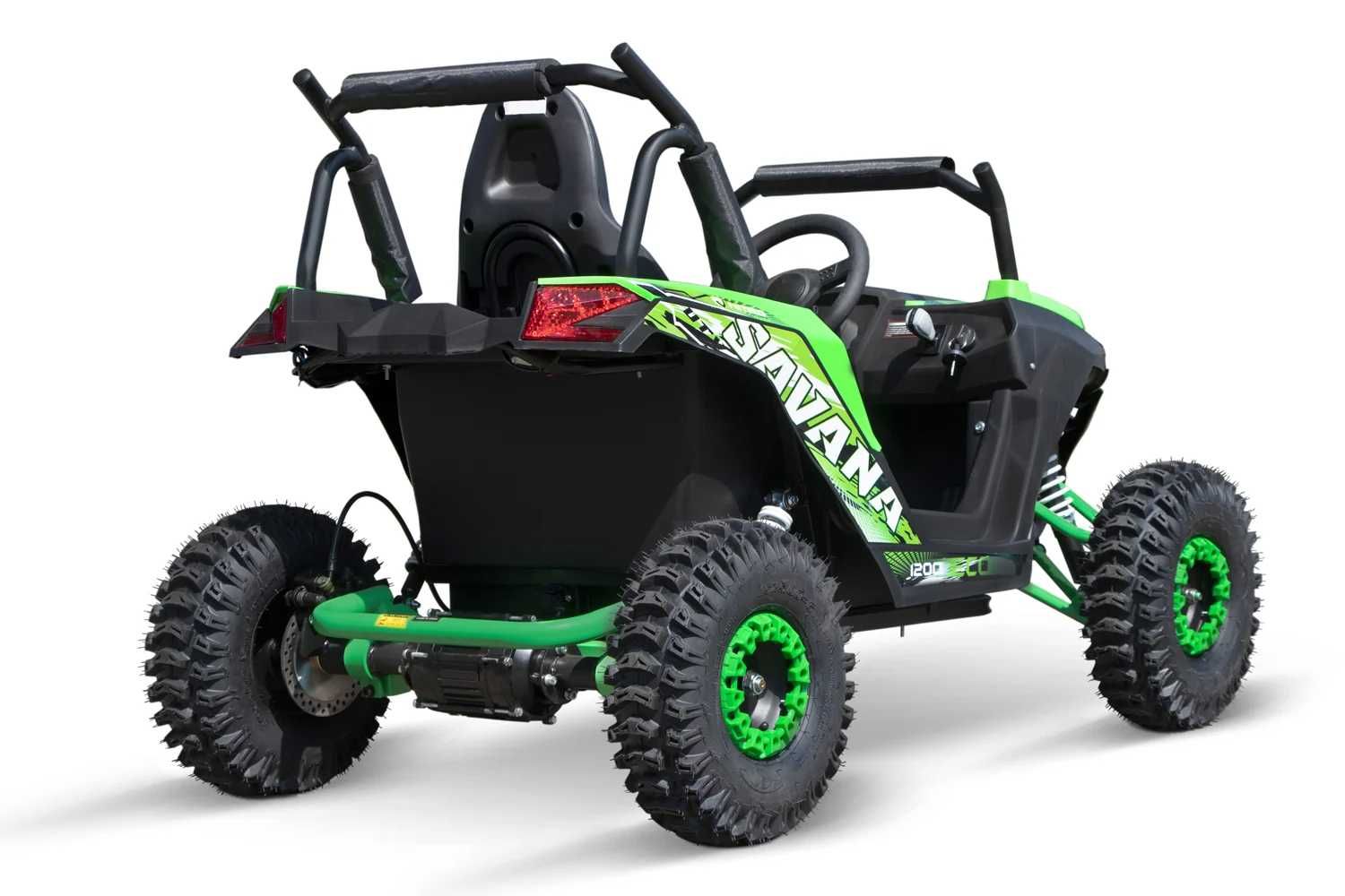 UTV electric copii 5-14 ani NITRO GoKid Savana 1200W 48V, 35km/h Verde