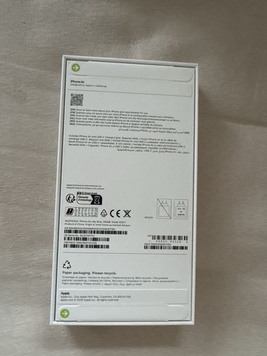 Iphone air sky blue 256