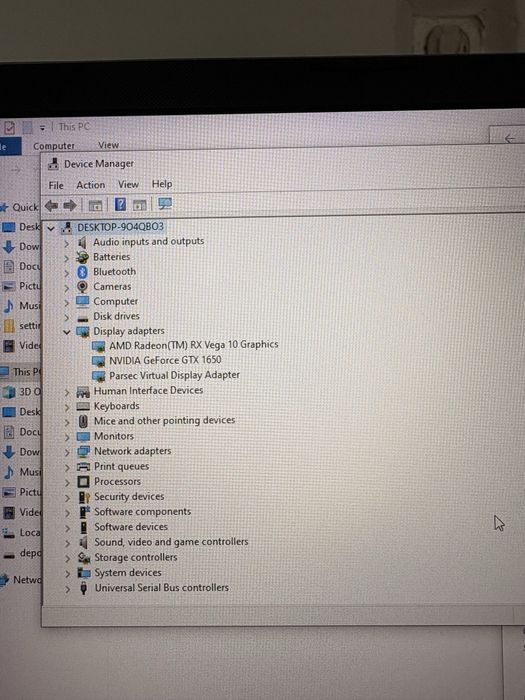 Laptop gaming Asus, TUF 705DT (descriere)