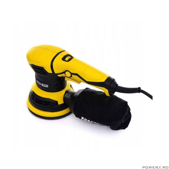 Slefuitor excentric cu sac, putere 1200 W, diametru disc 125 mm, Kraft