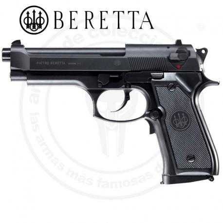 Pistol airsoft BERETTA M92 cu amortizor demontabil,500 bile bonus!