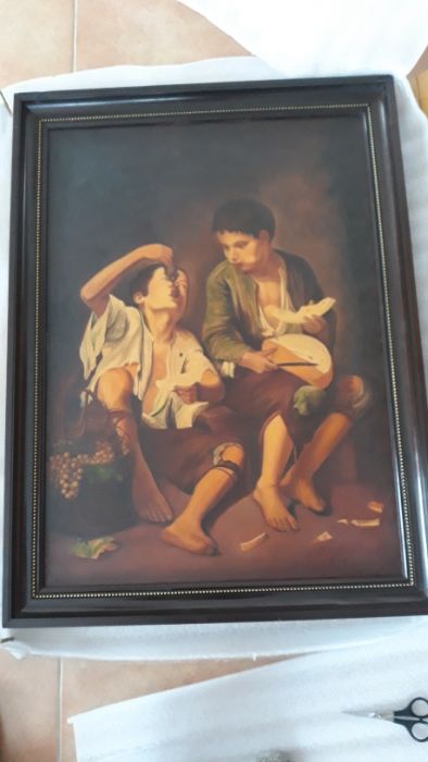 Tablou original pe panza,1973, semnat, stampila galerie Dusseldorf