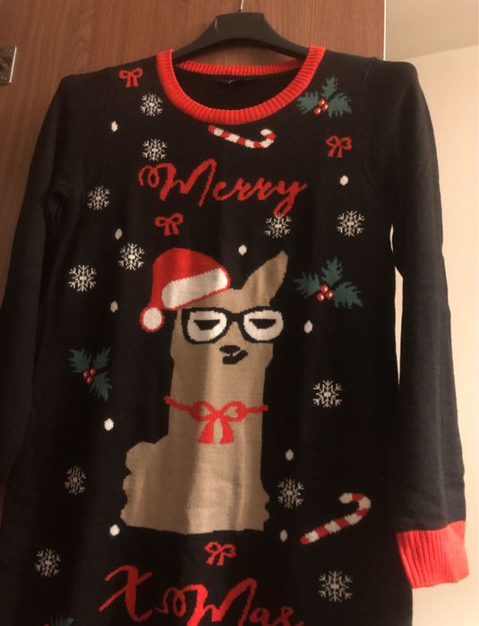 Pulover dama XS-S tematica Craciun