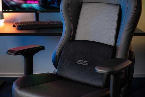 Игровое кресло 2E GAMING BASAN BK/RED