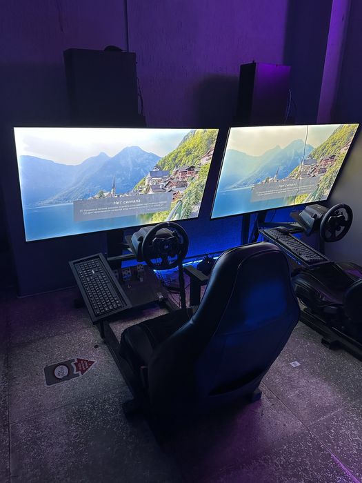 Продам игровой автосимулятор кокпит с рулем Logitech G923