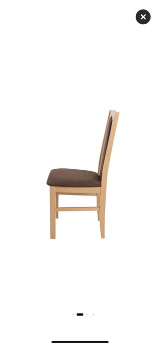 Scaun din lemn masiv de fag tapitat cu stofa S-37 Boss7 S6, sonoma