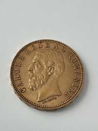 moneda aur Romania regat Carol I 20 lei 1890 6,45gr